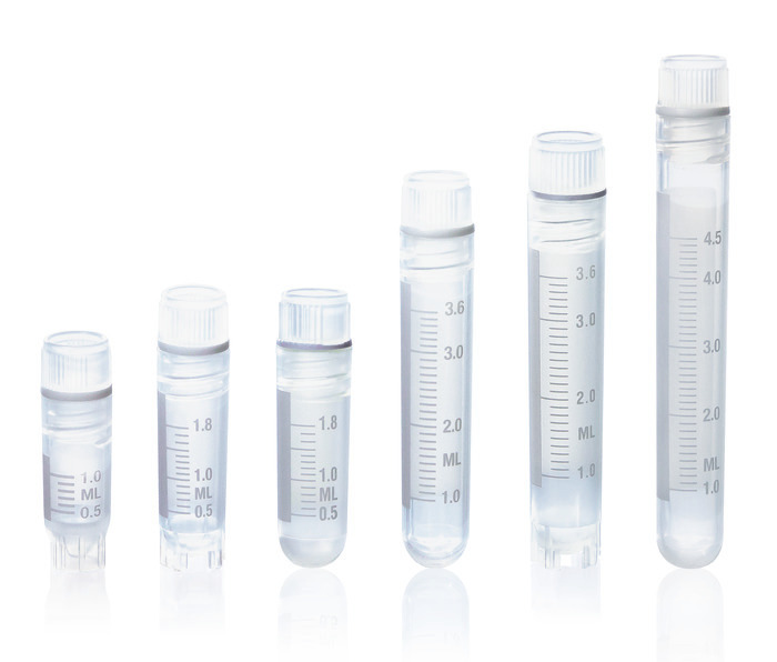 Cryotubes, PP, with internal thread, screw cap with silicone seal, BIO-CERT® CELL CULTURE QUALITY, sterile Cryotubes, PP, with internal thread, screw cap with silicone seal, BIO-CERT® CELL CULTURE QUALITY, sterile