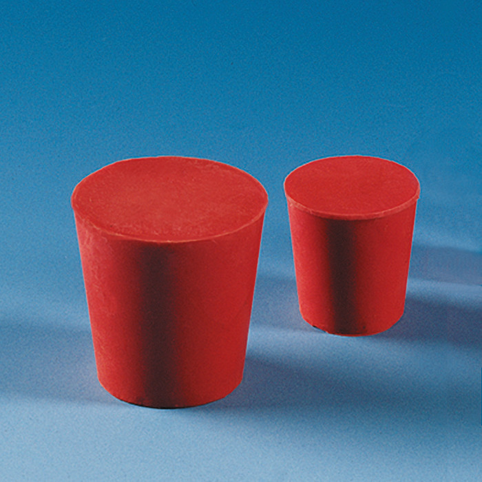 Plugs, natural rubber, red Plugs, natural rubber, red