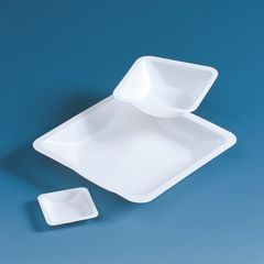 Weighing pans, PS, square shape