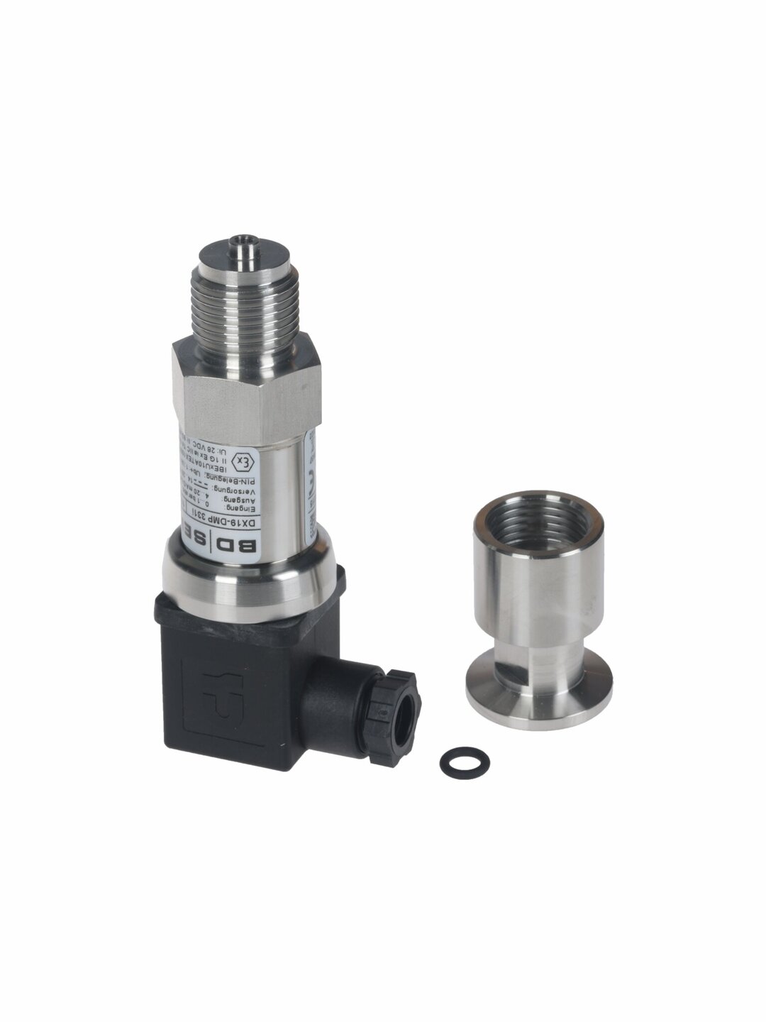 ATEX Vacuum gauge head DMP 331i, BDSENSORS,with KF DN 16,measuring range: 1000-1 mbar, accuracy +-1 mbar,with ATEX approval: II 1G Ex ia IIC T4 Gaoutput signal 4 - 20 mA, for operationwith EX i - power / input isolating