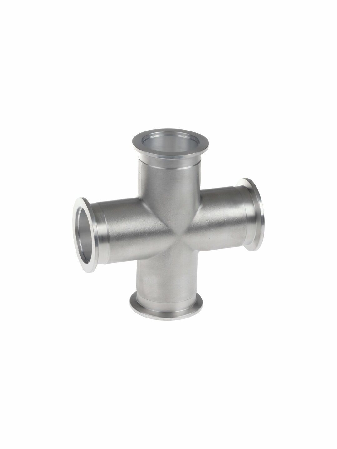 Cross piece, stainless steel,KF DN 16/16/16/16