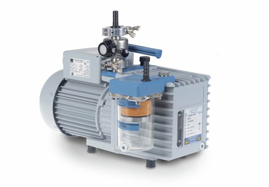 RZ 2.5 Drehschieberpumpen-Paket mit Auspuff-Filter und Absperrventil VS 16