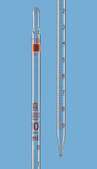 Messpipetten, SILBERBRAND ETERNA, Klasse B, Typ 3, völliger Ablauf, td, ex, AR-GLAS® Messpipetten, SILBERBRAND ETERNA, Klasse B, Typ 3, völliger Ablauf, td, ex, AR-GLAS®