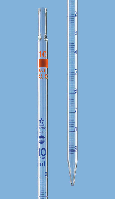 Messpipetten, BLAUBRAND®, Klasse AS, Typ 3, völliger Ablauf, td, ex, AR-GLAS®, DE-M Messpipetten, BLAUBRAND®, Klasse AS, Typ 3, völliger Ablauf, td, ex, AR-GLAS®, DE-M