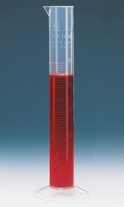 Graduated cylinders, tall form, class B, PP, embossed scale