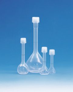Volumetric flasks, PFA, class A, with screw cap
