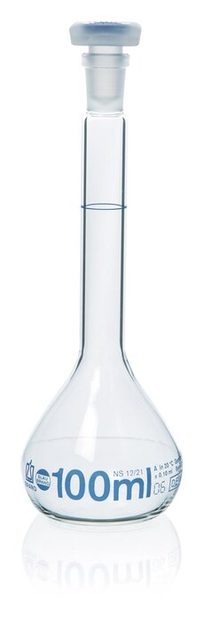 Volumetric flasks USP, BLAUBRAND®, class A, DE-M, Boro 3.3, with PP stopper, USP batch certificate