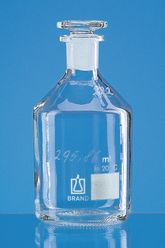 Oxygen flasks Winkler pattern, with glass stopper