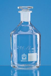 Oxygen flasks Winkler pattern, with glass stopper