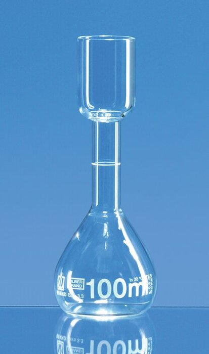 Volumetric flasks for sugar analysis, Kohlrausch, SILBERBRAND, class B, Boro 3.3