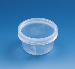 Jar with screw-on lid, PP
