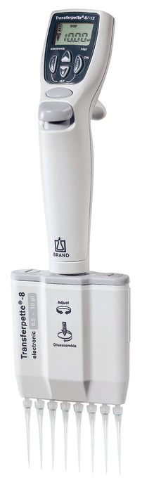 Multi-channel micropipette Transferpette® -8 electronic, DE-M