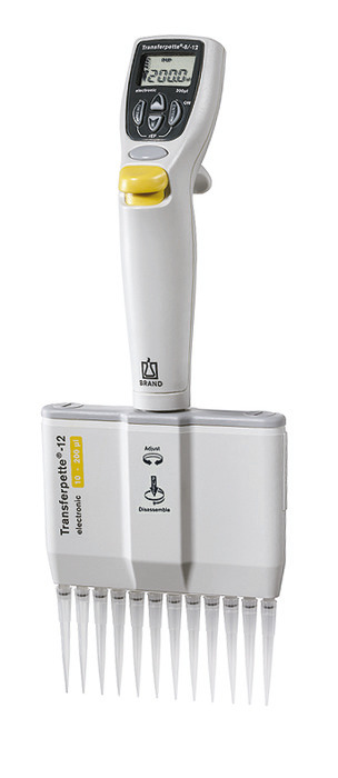 Multi-channel micropipette Transferpette® -12 electronic, DE-M Multi-channel micropipette Transferpette® -12 electronic, DE-M