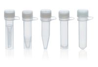 Microcentrifuge tubes, PP, with attached screw-cap, PE, ungraduated