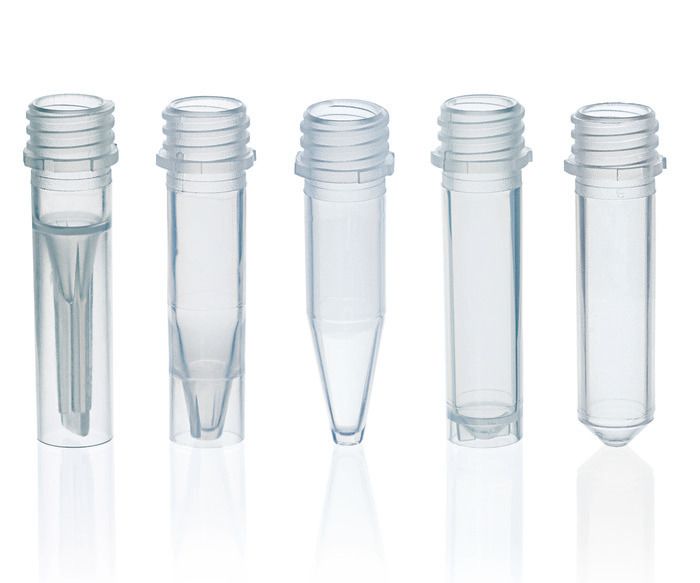 Microcentrifuge tubes, PP, without cap, suitable for tamper-evident
