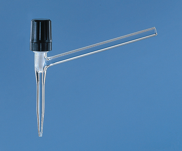 Valve cock, Boro 3.3, for burette, Valve 0 - 2.5 mm Valve cock, Boro 3.3, for burette, Valve 0 - 2.5 mm