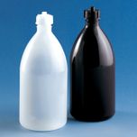 Flasche, PE-LD, für Kompakt-Titrierapparat und Titrierapparat Schilling, Schraubkappe mit Schlauchdurchführung
