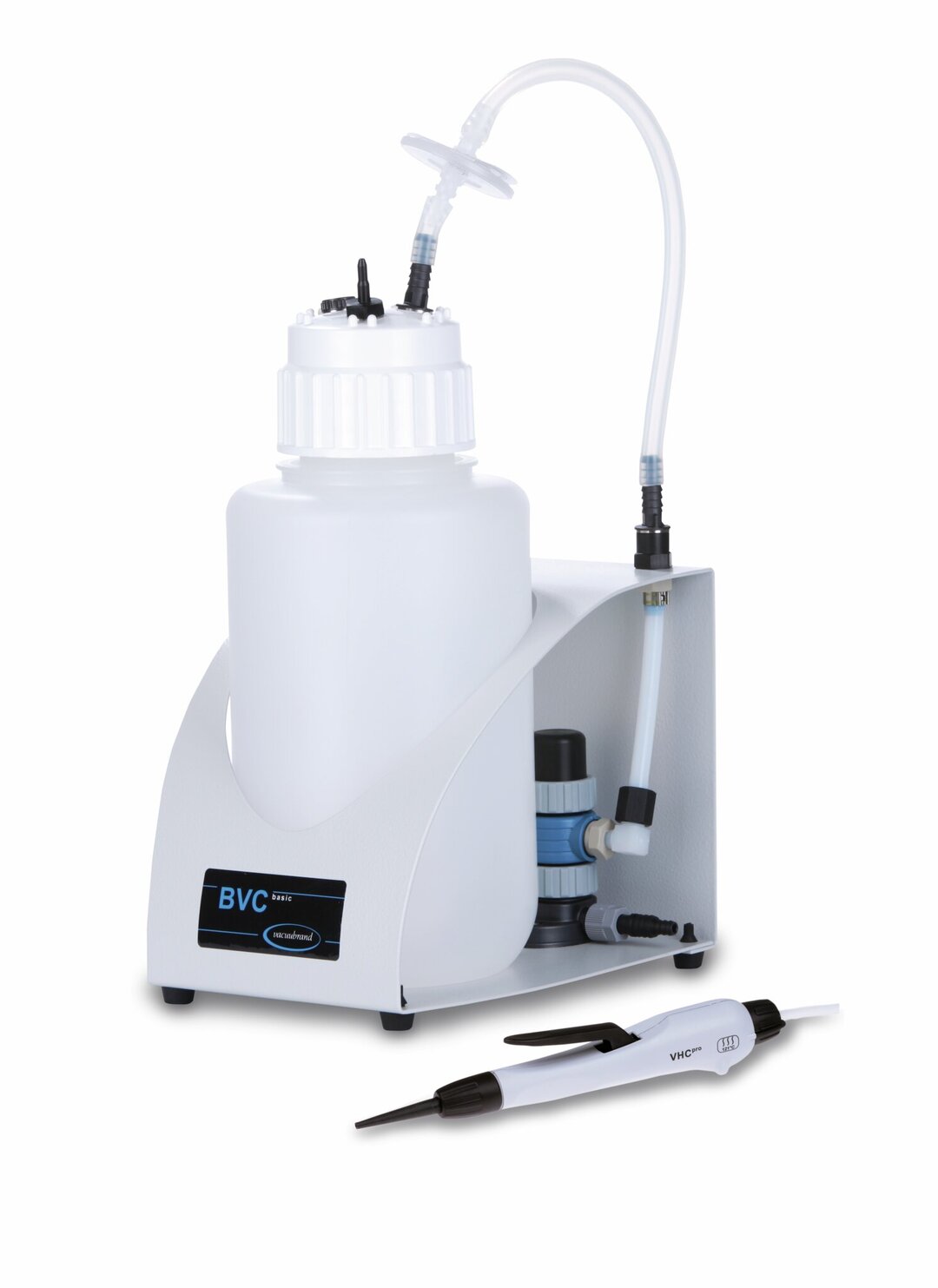 Fluid aspiration System BVC basic,with 4l collection bottle made of PP,with VacuuHandControl VHCpro