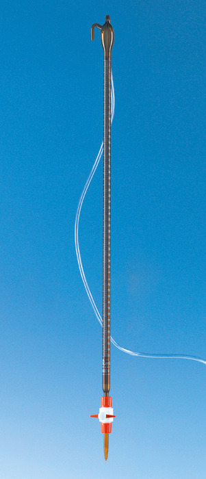 Kompakt-Titrierapparate, BLAUBRAND®, braun, Klasse AS, Boro 3.3, DE-M, weiße Graduierung Kompakt-Titrierapparate, BLAUBRAND®, braun, Klasse AS, Boro 3.3, DE-M, weiße Graduierung