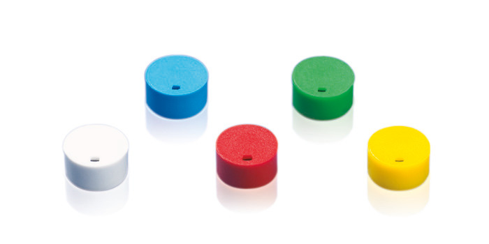 Cap inserts for cryogenic tubes, PP, for color coding Cap inserts for cryogenic tubes, PP, for color coding