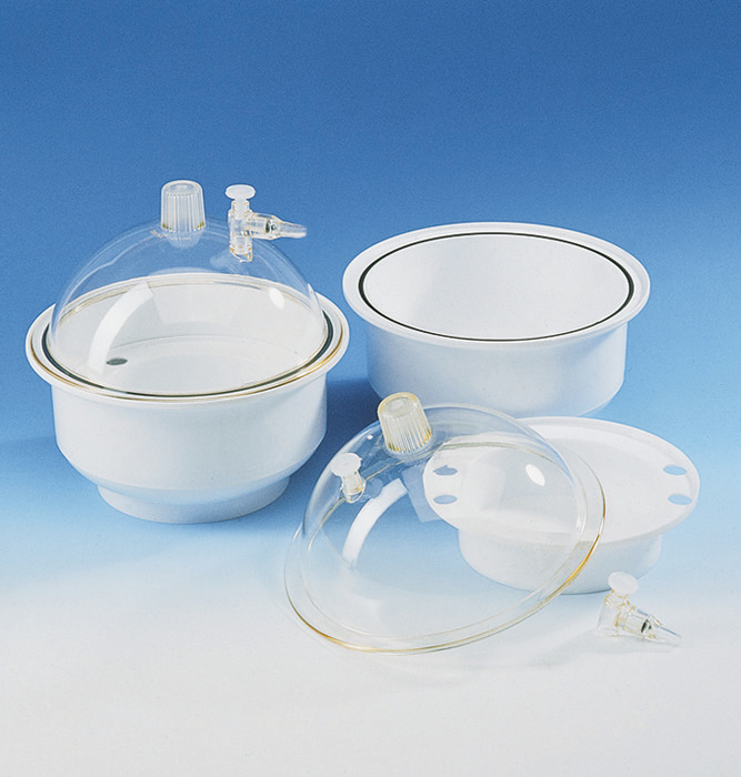 Desiccators, PP, lid, PC, with venting stopper Desiccators, PP, lid, PC, with venting stopper