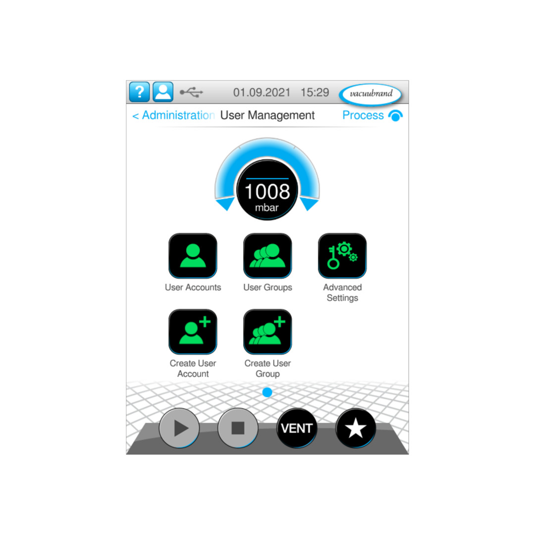 VACUU·SELECT gestion des utilisateurs