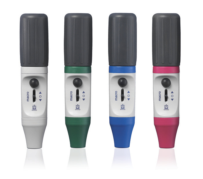 Pipette controllers macro, 0,1 ml - 200 ml, incl. spare membrane filter 3 μm