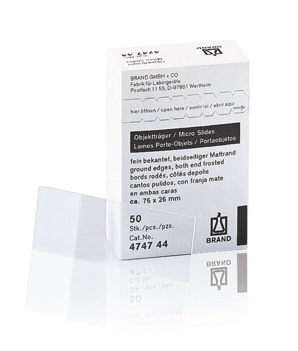 Objektträger, weiß, Höhe 1 mm