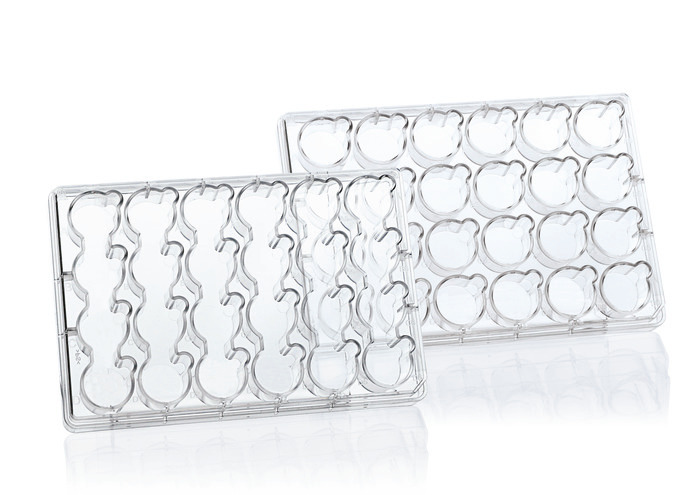 Multiwellplatte BRANDplates® für Inserts, cellGrade™ plus,  mit Deckel, BIO-CERT® CELL CULTURE QUALITY, steril