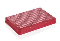 Plaque PCR 96-puits, cadre rigide, PC/PP, BIO-CERT® PCR QUALITY
