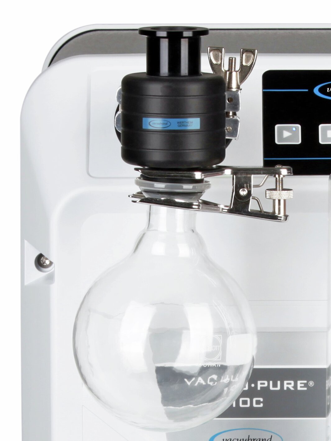 Inlet separator AK with round bottom flask 500 ml,with KF DN 25, for VACUU·PURE