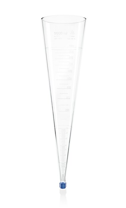 Sedimentation cones Imhoff pattern, SAN, with screw cap Sedimentation cones Imhoff pattern, SAN, with screw cap