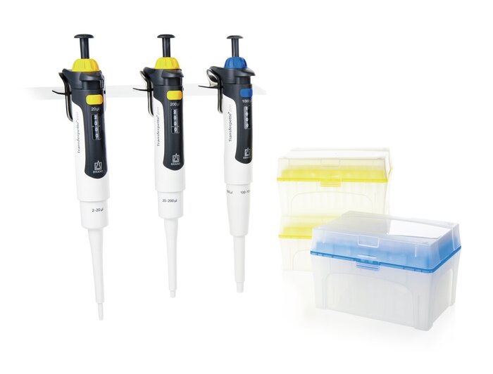 Pipette sets Transferpette® pro, adjustable, DE-M