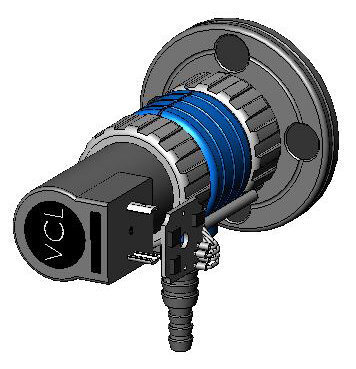 VAUU·LAN® module de régulationautomatique VCL-B 10, VACUU·BUSavec pièce de raccordement A5, M35 x 1,5se composant de A5, B1, C3