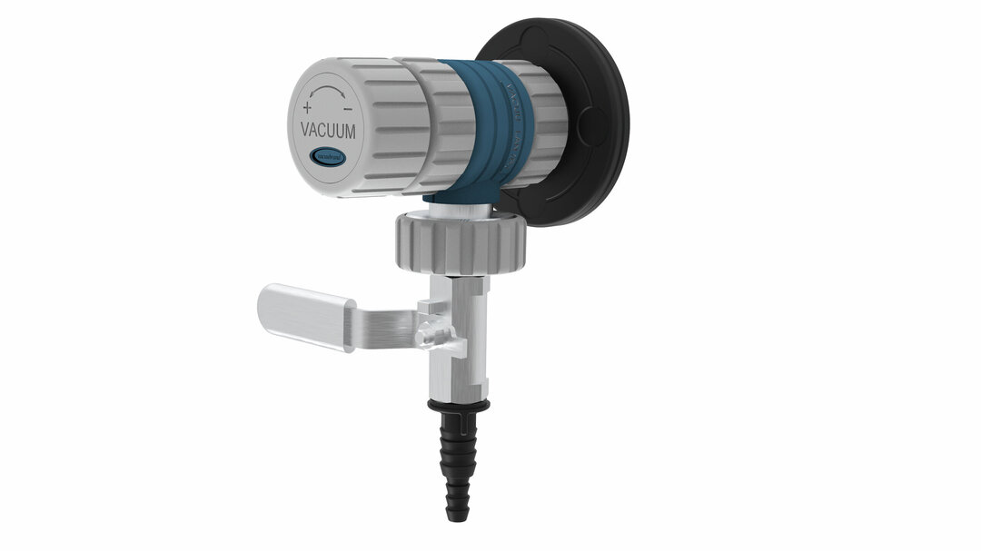 VACUU·LAN® module d'arrêt etde régulation manuelle VCL 02avec pièce de raccordement A5, M35 x 1,5se composant de A5, B1, C2, D1