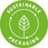 We use cardboard with approx 90% recycled content for our product packaging.